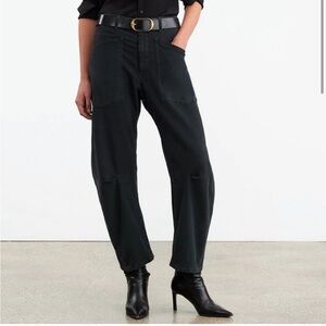 Nili Lotan Black Cotton Shon Pants Size 26